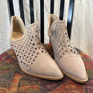 Waldläufer - Woven Almond Toe Booties | Grey | Size 12M